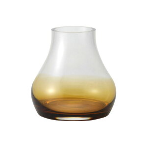 クレイ/mazzo 13φ13H CLEAR AMBER/777-738-020【01】 花器、リース 花器・花瓶 一輪挿し・小さい花瓶