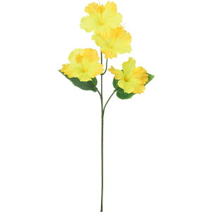 【造花】YDM/ミニハイビスカススプレー イエロー/FS-8372Y【01】 造花(アーティフィシャルフラワー) 造花 花材「は行」 ハイビスカス