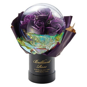 【ソープフラワー】松野ホビー/LED付バルーンシャボンスタンドS パープル/GM-5281【01】 プリザーブドフラワー フレグランスソープフラワー ソープフラワー完成品