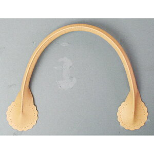 NBK日本紐釦貿易/合皮花柄ハンドル 40cm 2本 ベージュ/MAW12-E【10】 手芸用品 持ち手・金具 持ち手 手作り 材料