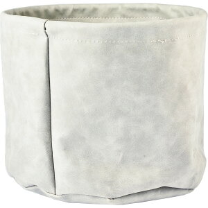 ホワイエ/MHレザーポット6号/7700154 アッシュグレー【07】 ガーデニング・園芸用品 植木鉢・フラワーポット 鉢カバー