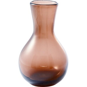ホワイエ/DGガラスアクビー スモーキーブラウンφ10/2C00046SBR【07】 花器、リース 花器・花瓶 一輪挿し・小さい花瓶