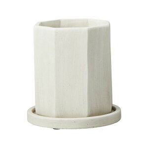 友膳/オクトゴーヌロングSW(受皿付)/TL339【01】 ガーデニング・園芸用品 植木鉢・フラワーポット セメント鉢