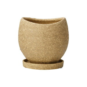 友膳/クルブボウルポットMBE(受皿付)/TF303【01】 ガーデニング・園芸用品 植木鉢・フラワーポット セメント鉢