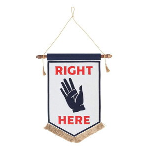 �_���g��/FELT BANNER RIGHT HERE/RNZ-0539/RH�y08�z �X�܃f�B�X�v���C�E�X������ �Ǌ|���E�E�H�[���f�R �^�y�X�g���[�C���e���A�G�� ����t�� ������� �t �� ���ǂ��̓� �H �~ ������ ������ �N���X