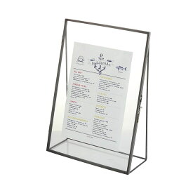 ダルトン/TABLE DOUBLE GLASS FRAME STAND A4/RN-0399-A4【07】【取寄】 店舗ディスプレイ・店内装飾 店舗インテリア・雑貨 フォトフレーム(写真立て)
