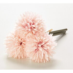 【造花】アスカ/ポンポンマムバンチ(1束3本) ホワイトピンク/A-34942-1P【01】 造花(アーティフィシャルフラワー) 造花 花材「か行」 キク(菊)・ピンポンマム