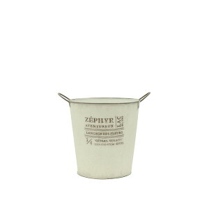 CARNAC/ゼフィールベーシック5-WH ホワイト/HSZ05WH【01】 ガーデニング・園芸用品 植木鉢・フラワーポット アイアン・ブリキ鉢
