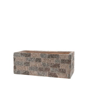 CARNAC/ブロカントブリックプランターS-BR ブラウン/GFB378BR【01】 ガーデニング・園芸用品 プランター グラスファイバー