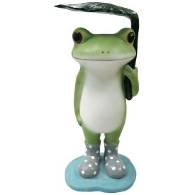 drawerplus/Copeau コポー ガーデン 葉っぱ傘カエル/71309【07】 ガーデニング・園芸用品 ガーデニング雑貨・オーナメント 置物・オーナメント