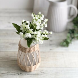 【造花】MAGIQ東京堂/フラワリーすずらんブーケ　WHITE/FM008408【01】 造花（アーティフィシャルフラワー） 造花 花材「さ行」 すずらん