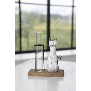 コベントガーデン/キャット・シングルベース ホワイト/BJ-36【07】 花器、リース 花器・花瓶 一輪挿し・小さい花瓶