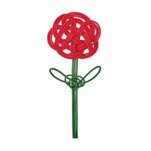 東京堂/水引カーネーション 2個/MH000508【01】 花資材・フローリスト道具 デコレーションパーツ・素材 和風素材・パーツ