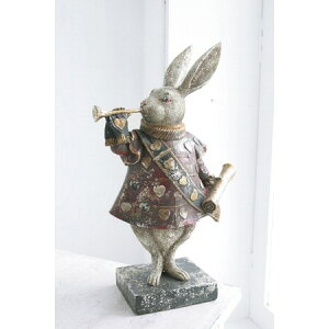 コベントガーデン/トランプウサギ /BK-03【07】 店舗ディスプレイ・店内装飾 置物・オブジェ ストーン(石)オブジェ