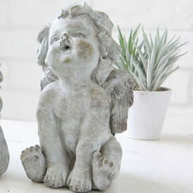 コベントガーデン/ガーデンエンジェル・シッティング/QB-13【07】 ガーデニング・園芸用品 ガーデニング雑貨・オーナメント 置物・オーナメント