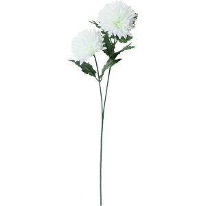 【造花】YDM/ボールマム×2/FFK-0002-W【01】 造花(アーティフィシャルフラワー) 造花 花材「か行」 キク(菊)・ピンポンマム