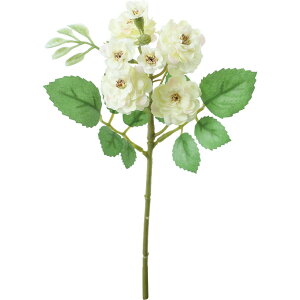 【造花】YDM/ミニポンポンローズピック ホワイト/FA-7424-W【01】 造花(アーティフィシャルフラワー) 造花 花材「は行」 バラ