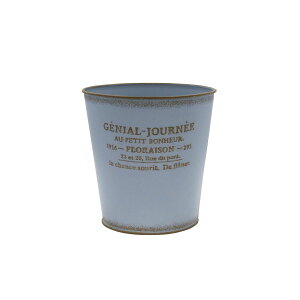 CARNAC/ジェニアルベーシック4-BL ブルー/HSGE04BL【01】 ガーデニング・園芸用品 植木鉢・フラワーポット アイアン・ブリキ鉢