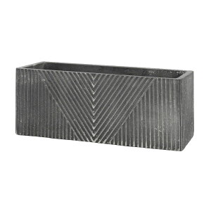 CARNAC/ヴィンテージヘリンボーン04-L-BK ブラック/GG2529BK【01】 ガーデニング・園芸用品 プランター セメント