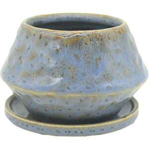 ミュールミル/アバック青M/CJY-007MBl【01】 ガーデニング・園芸用品 植木鉢・フラワーポット 陶器・セラミック鉢