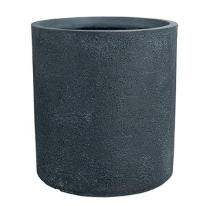 グリーンポット/グレイニー シリンダー ブラック 30cm/GA-3230BK【07】 ガーデニング・園芸用品 植木鉢・フラワーポット セメント鉢