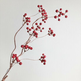 【造花】YDM/サンキライ レッド/FG4760-R【01】 造花（アーティフィシャルフラワー） 造花枝物 サンキライ