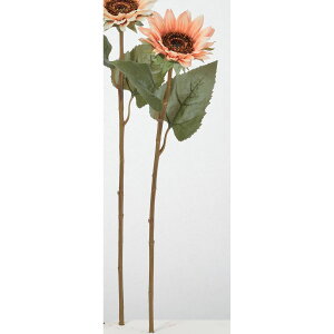 【造花】アスカ/サンフラワー ライトオレンジ/A-35280-30B【01】 造花(アーティフィシャルフラワー) 造花 花材「は行」 ひまわり