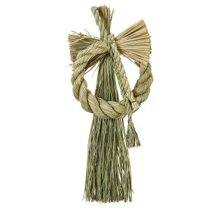 【造花】アスカ/い草しめ飾り/A-72191【01】 花器、リース しめ縄・正月飾り しめ縄リース土台(天然素材)