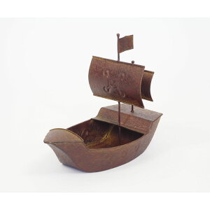 村田屋産業/メタルボートプランター/4943【07】 ガーデニング・園芸用品 植木鉢・フラワーポット アイアン・ブリキ鉢