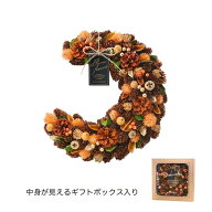 GREENHOUSE/HWクレッセントリース L オレンジオータム2025/HW688-A【01】 花器、リース フラワーリース・…