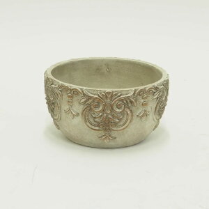 村田屋産業/シュエットポットフラットM/16225【07】 ガーデニング・園芸用品 植木鉢・フラワーポット セメント鉢