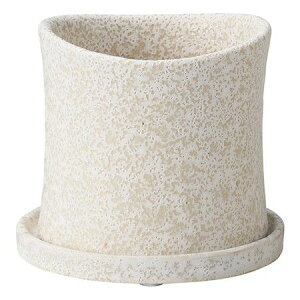 友膳/クルブポットLW(受皿付)/TF323【01】 ガーデニング・園芸用品 植木鉢・フラワーポット 陶器・セラミック鉢