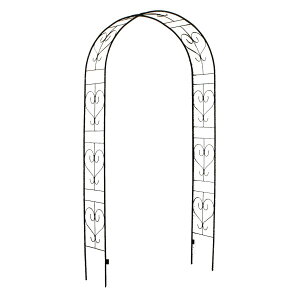 【直送】住まいスタイル/アイアンアーチ「Blossom Heart」〜ブロッサムハート〜 ダークブロンズ【01】 ガーデニング・園芸用品 ガーデンファニチャー・家具 アーチ・ゲート