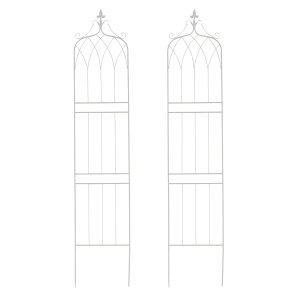 【直送】住まいスタイル/アイアンフェンス200 ハイタイプ drape(ドレープ)2枚組 ホワイト/IF-DR029-2P-WHT【01】 ガーデニング・園芸用品 ガーデンファニチャー・家具 ラティス・フェンス