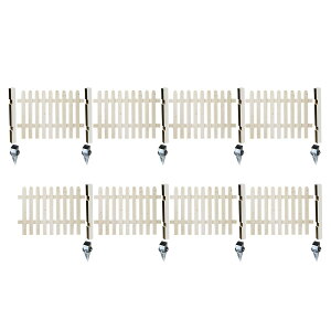 【直送】住まいスタイル/ピケットフェンス ストレート 土中8連結セット ホワイト/SFPS1200-8UB-WHT【01】 ガーデニング・園芸用品 ガーデンファニチャー・家具 ラティス・フェンス