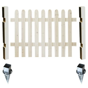 【直送】住まいスタイル/ピケットフェンス ストレート基本セット(土中用) ホワイト/SFPS1200F-UB-WHT【01】 ガーデニング・園芸用品 ガーデンファニチャー・家具 ラティス・フェンス