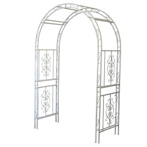 【直送】住まいスタイル/アイアンアーチ モンテベッロ ホワイト/SST-IPN-7973-WHT【01】 ガーデニング・園芸用品 ガーデンファニチャー・家具 アーチ・ゲート