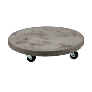 【直送】住まいスタイル/セメント製キャスター付きプランターキャリー36cm グレー/TR360GRY【01】 ガーデニング・園芸用品 ガーデンファニチャー・家具 プランターキャリー・植木鉢キャスタ