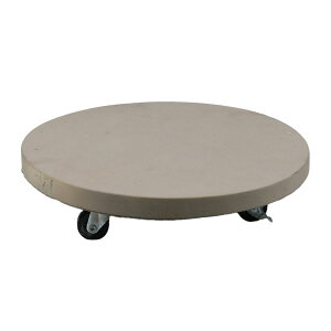 【直送】住まいスタイル/セメント製キャスター付きプランターキャリー36cm アンティークホワイト/TR360WHT【01】 ガーデニング・園芸用品 ガーデンファニチャー・家具 プランターキャリー・