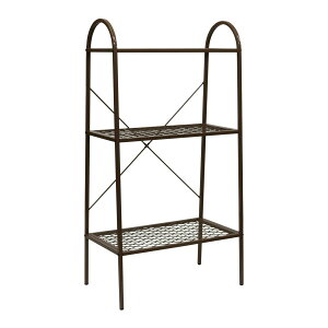 【直送】住まいスタイル/オープン3段ラック「TWILL」(ツイル) モカブラウン/TW002BRN【01】 ガーデニング・園芸用品 ガーデンファニチャー・家具 ラック・シェルフ
