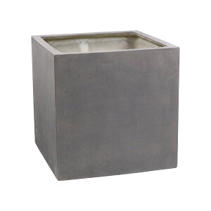 【直送】住まいスタイル/「GRITTE」 グリッテ 石調FRPプランター 幅40 (角型) グレー/E001-CU400GRY【01】 ガーデニング・園芸用品 植木鉢・フラワーポット グラスファイバー鉢