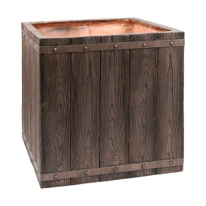 【直送】住まいスタイル/「FARBOR」 ファーバー 木調FRPプランター 幅50 (角型) ダークブラウン【01】 ガーデニング・園芸用品 植木鉢・フラワーポット グラスファイバー鉢