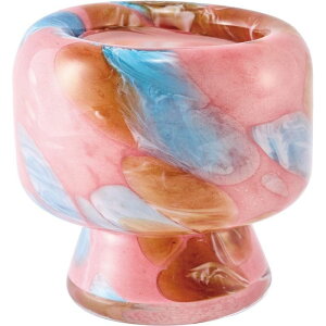 ホワイエ/DGメロウベースφ10xH10 コーラルラグーン/2C00076CRL【07】 花器、リース 花器・花瓶 一輪挿し・小さい花瓶