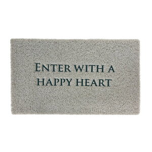 SOW/�ӂ��ӂ��e���X�}�b�g ENTER WITH A HAPPY HEART 75×45cm/CWLN4711�y07�z �X�܃f�B�X�v���C�E�X������ �X�܃C���e���A�E�G�� �}�b�g�E���O�C���e���A�G�� ����t�� ������� �t��