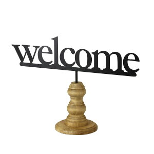 SOW/�T�C���f�R �E�b�h�X�^���h�T�C�� Welcome/DRDS2320SW�y07�z �K�[�f�j���O�E���|�p�i �K�[�f�j���O�G�݁E�I�[�i�����g �T�C���E�v���[�g �J�[�h �Ŕ� �h�A ���O �\�D �X�^���h �l�[�� ���| ��