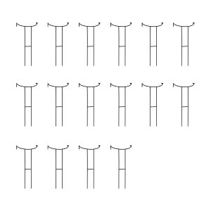 �y�����z�Z�܂��X�^�C��/�A���T�|�[�^�[ ��25 16�{�Z�b�g �u���b�N/IF-N0049-16P�y01�z �K�[�f�j���O�E���|�p�i �K�[�f���t�@�j�`���[�E�Ƌ� ���e�B�X�E�t�F���X �� �O�b�Y ���� �C���e���A �G�N