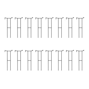 �y�����z�Z�܂��X�^�C��/�A���T�|�[�^�[ ��18 16�{�Z�b�g �u���b�N/IF-N0050-16P�y01�z �K�[�f�j���O�E���|�p�i �K�[�f���t�@�j�`���[�E�Ƌ� ���e�B�X�E�t�F���X �� �O�b�Y ���� �C���e���A �G�N