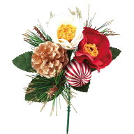 【造花】ビバ工芸/VD−4118 迎春ピック（椿）/VD-4118【01】 花資材・フローリスト道具 フラワーピック …