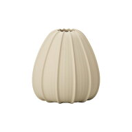 クレイ/pullea15．5φ16H MATT BEIGE/171-806-311【01】 花器、リース 花器・花瓶 陶器花器フラワーべー…