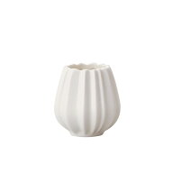 クレイ/Pleats （プリーツ）5.5Φ5.5H　WHITE/366-260-100【01】 花器、リース 花器・花瓶 陶器花器フラ…